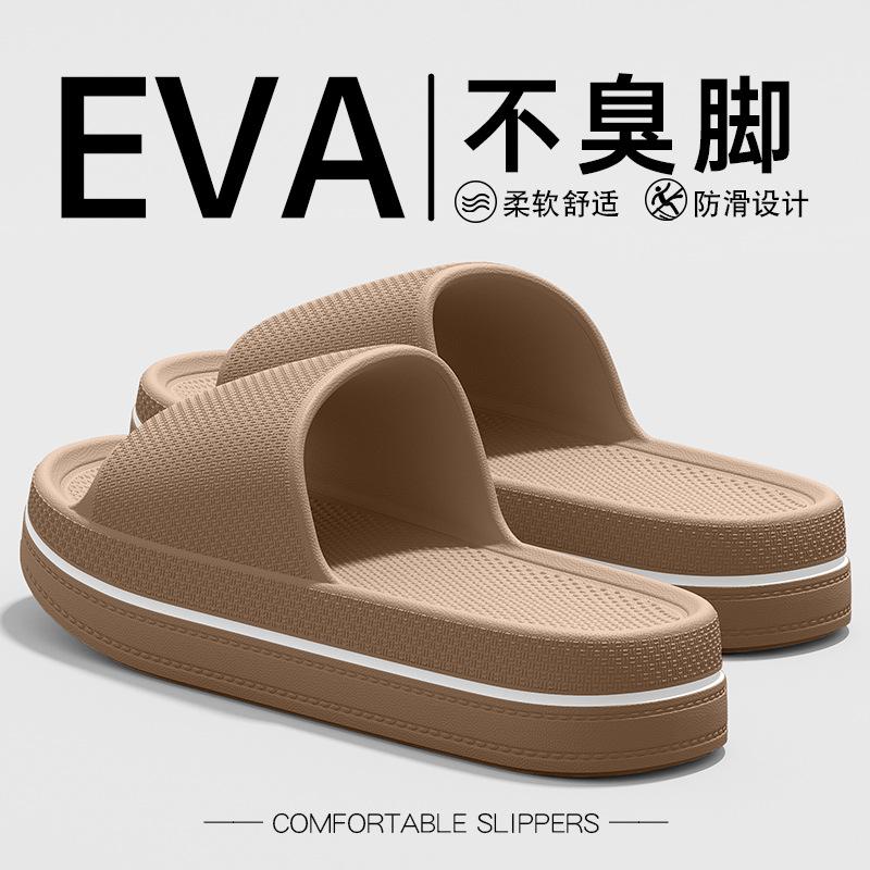 Slippers heren zomerkleding nieuw huis binnen dikke zool antislip eva deodorant sportsandalen heren