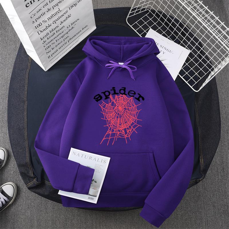 2024 European & American Trendy Sp5der Hoodie - Fashionable European Size Sweatshirt XL