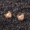 Lovely Cat Ear Studs Fashion Design Earrings 3 Colors Cat Ear Studs Pair
