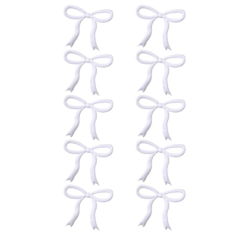 Polyester Craft Bows For DIY Hair Accessories Clothing Decors Material Easy To Attach Without Tools