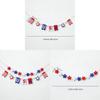Usa Felt Banner Garland With Star Stripes For Independence Day Home Decor