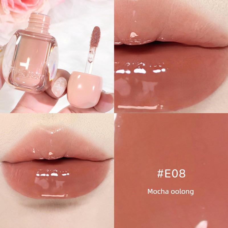 Pinkbear Leather Bear Half Fish Cooperation Ugly Fish Gift Box Hellokitty Lipstick S05 Lip Lacquer Joint Name