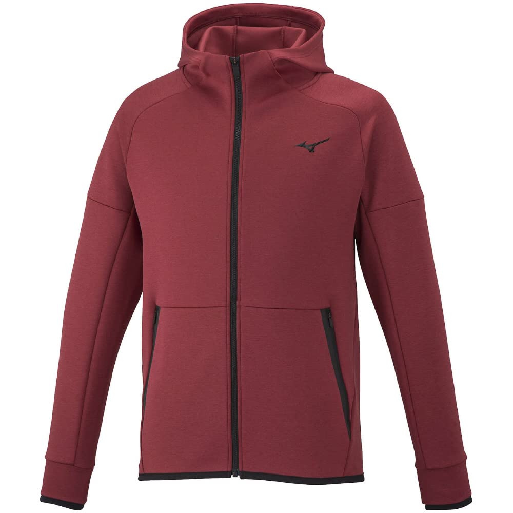 

Mizuno Rio Red Heather Stretch Sweat Size 32MC1554 Men s Hoodie, XS,