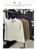 Men's Double-Sided German Fleece Half-Zip Hoodie - Stand Collar, Warm Base Layer for Autumn/Winter, Simple Casual Fashion.