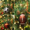 6Pcs Plastic Christmas Tree Ornament DIY Crafts Painted Painted Christmas Balls