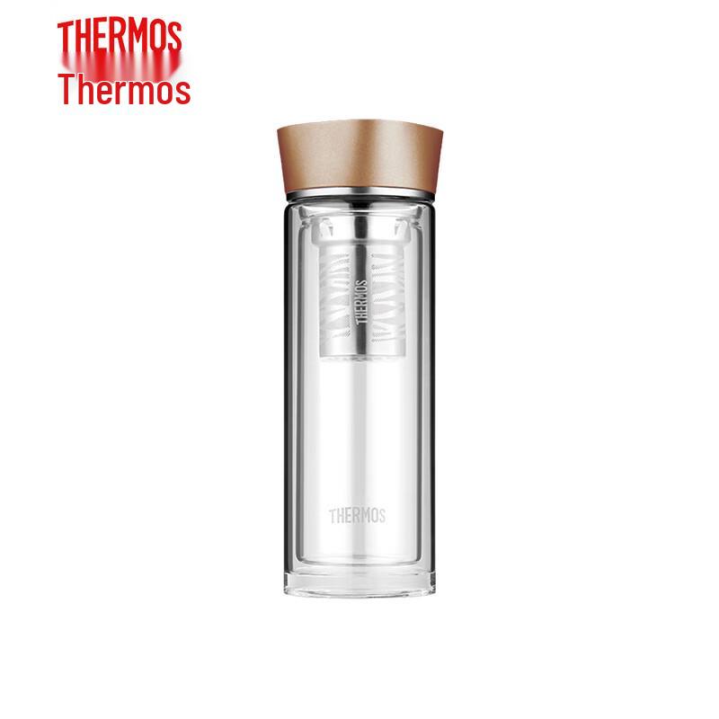 THERMOS Double-Layer Heat-Resistant Glass Cup with Filter