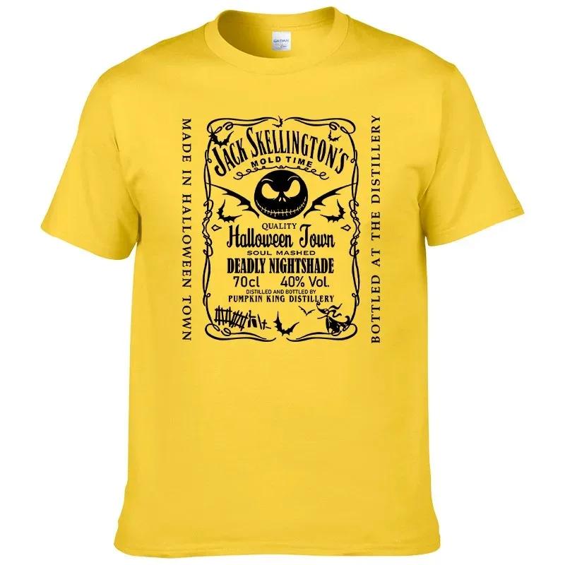 Nightmare T-shirt Before Christmas Vyriškas grynos medvilnės T-shirt Jack Skellington veido T-shirt Street Casual Mada Didelis viršus T-shirt'ai Vyriški