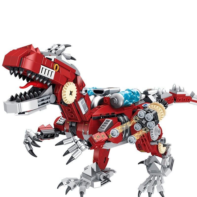 

Deformable Mechanical Tyrannosaurus Rex Assembled Building Block For Kids Diy Creative Play червоний