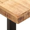 Bench 110 cm Rough Mango Solid Wood and Steel