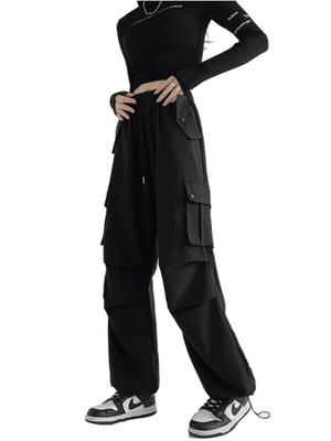 PAGASUS Cargo Baker Loose Loose Solid Work Chino Easy To Move Trendy for Spring and Workwear American Street Relaxed Feel Women's Pants, Casual, Fit,