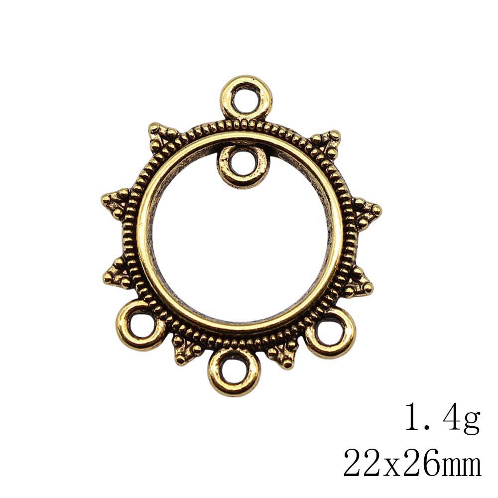 Graduation Accessories Women Round Multi-Hole Earring Connector Accessories Parts Clearance Sale Items Accessories For Girls