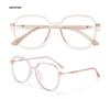 Gradient Blue Glasses: Myopic Women's Prescription, Anti-Blue Light, Face Slimming, Stylish Frames, Expert Fitting.