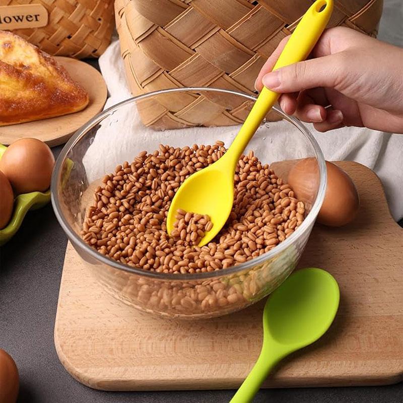 Silicone Spoon Stirring Long Handle Spoon Heat-resistant and Non-stick Food Grade Kitchen Accessories Silicone Cooking Tools4