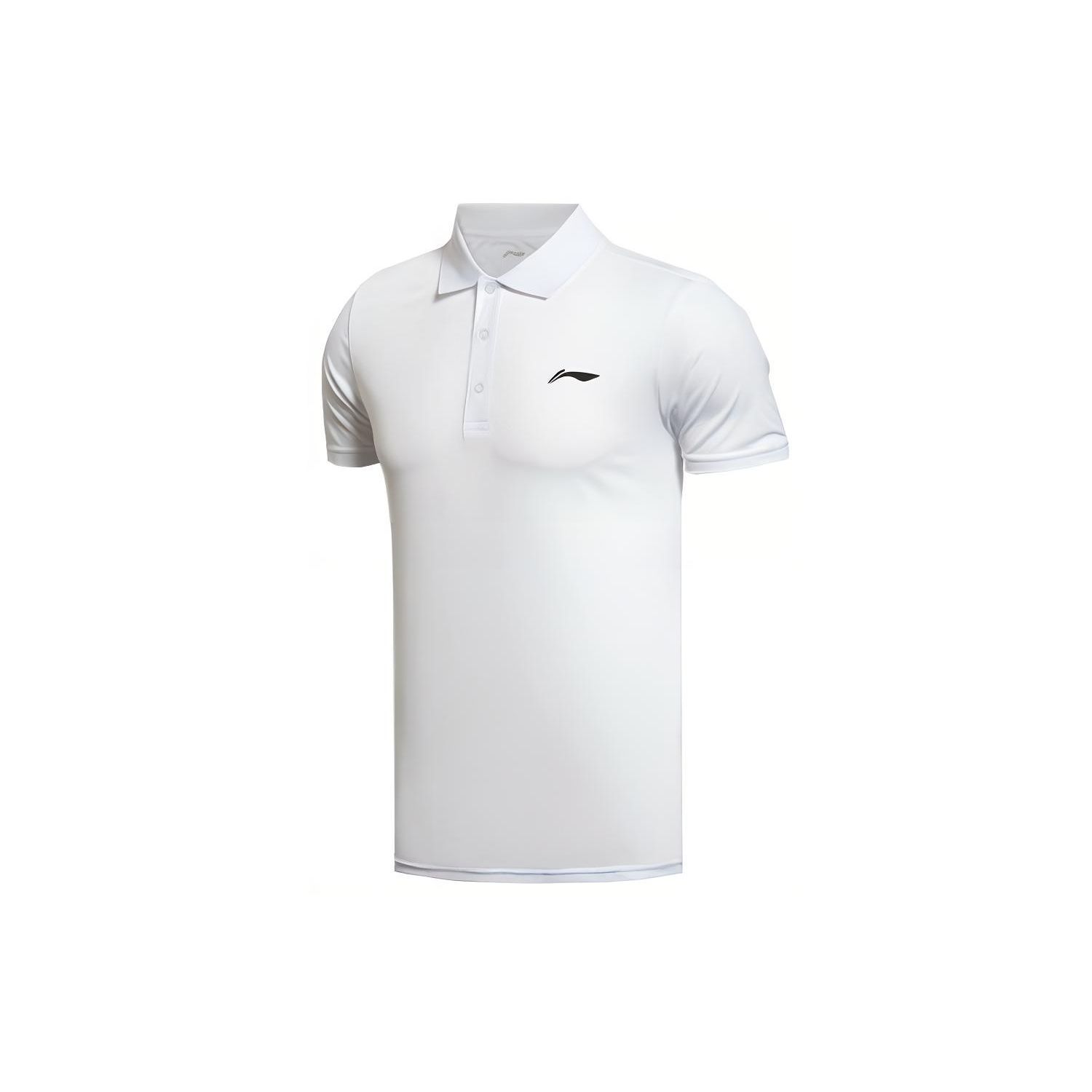 

Li-Ning Solid Color Embroidered Small Logo Short Sleeve Polo Shirt Men tops APLS131-1 S