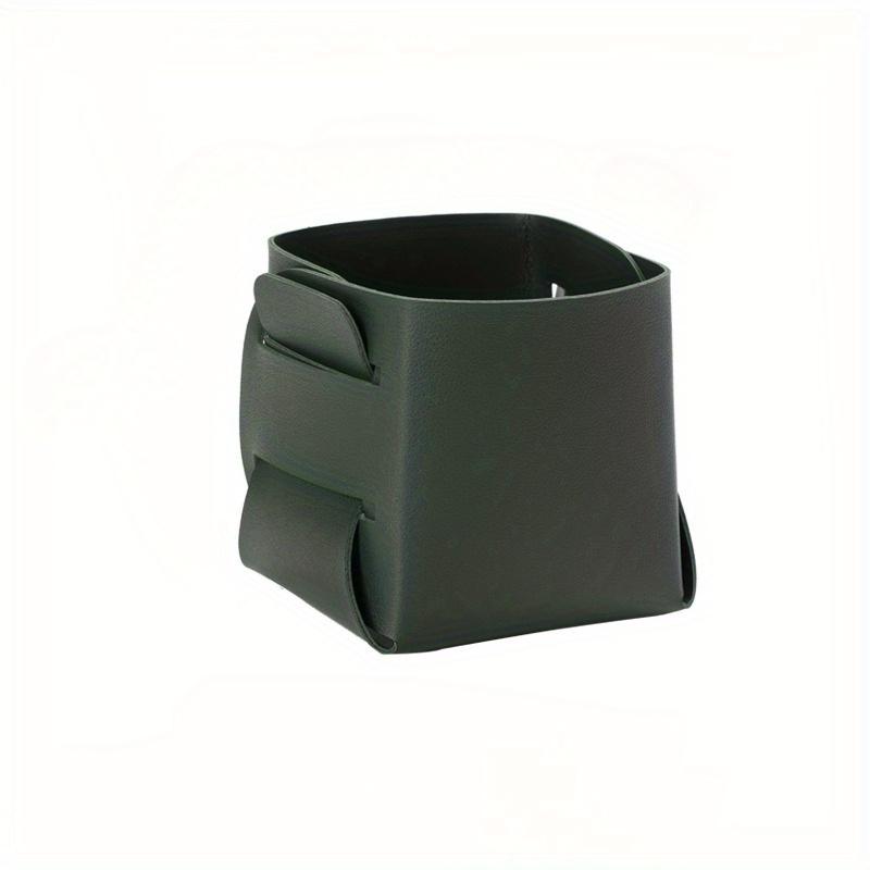 Многоцелевой настольный ящик для хранения из скандинавской кожи, инновационный дизайн для держателя кистей для макияжа, настольного органайзера