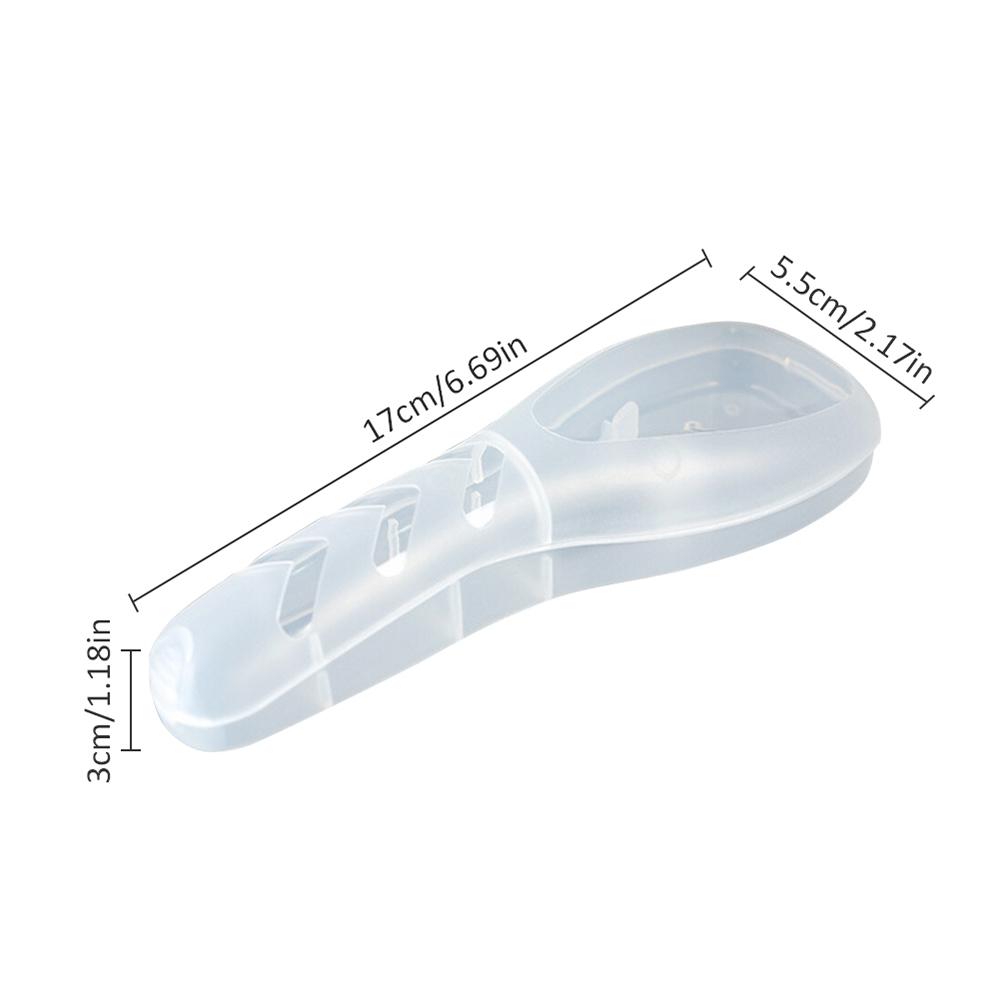 Portable Travel Men's Razor Case Shaving Machine Container Holder Shaver Box Transparent Plastic Razor Blades Storage Box