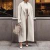 Women's Long Coat - Warm Winter Quilted Jacket Full Length Zip Up Down Coat Thickened Puffy With Hood