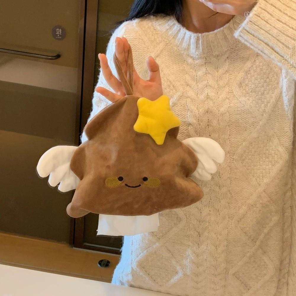 Waterproof Hanging Paper Bag Cartoon Napkin Storage Box Creative Tissue Box  Home Use