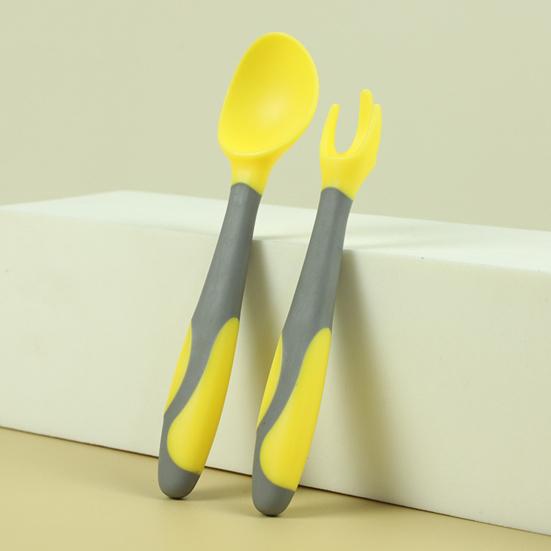 

Детская посуда Безопасная без запаха TPE Детская столовые приборы Вилка для дома