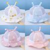 Baby Summer Sun Hat With Large Brim And Breathable Cotton For Toddler Girls And Boys