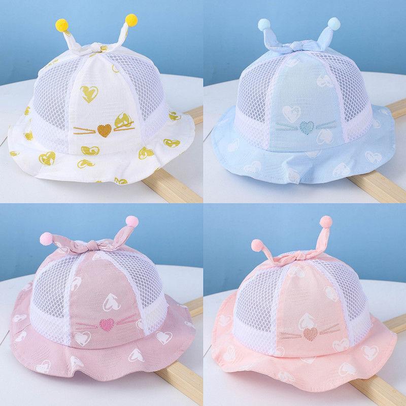 Baby Summer Sun Hat With Large Brim And Breathable Cotton For Toddler Girls And Boys