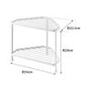 Yamazaki Jitsugyo 7453 Kitchen Corner Rack White Approx. W34 x D22.5 x H29cm Tower 2 Tier Stove Back Rack Pot Holder