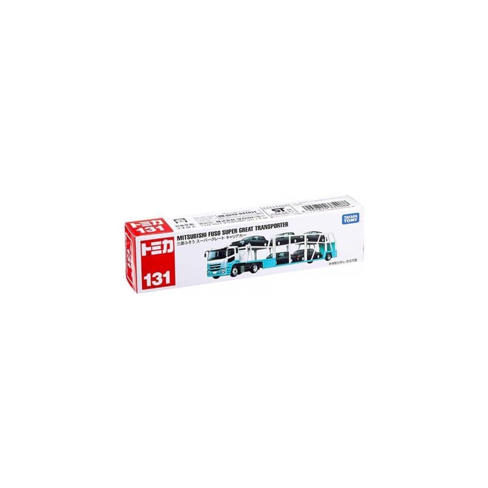 Takara Tomy Tomica Long Type No.131 Mitsubishi Fuso Super Great Carrier Car Toy Miniature Vehicle for Ages 3 and Up