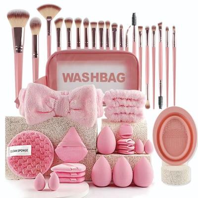 Headband Wristband Makeup Brush Set Professional Makeup Brushes Soft Makeup Tools Kit