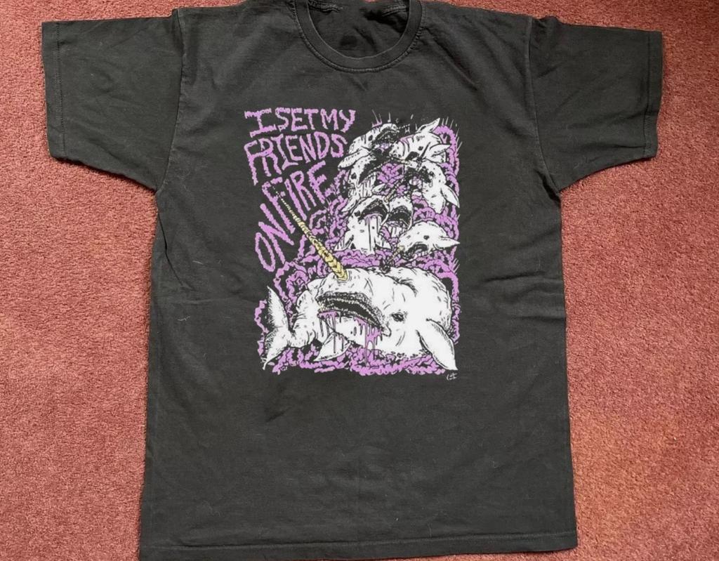 I Set My Friends On Fire Maglietta Nera Unisex S-4XL
