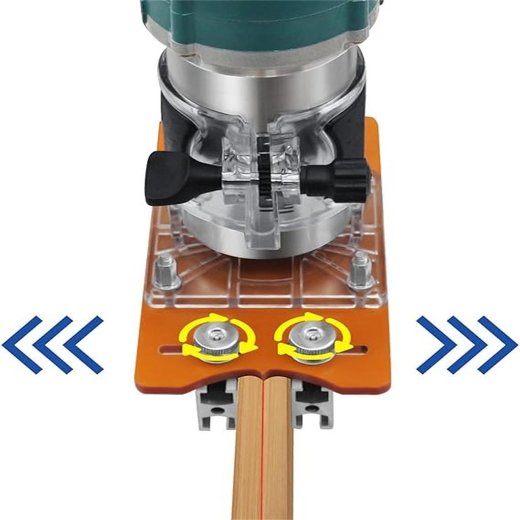 Holzfräser Basis, 2 in 1 Kompakte Holzfräser Basis Fräser Nutenhalterung für Schrank Schrank Möbel, Geeignet für Innendurchmesser 65mm