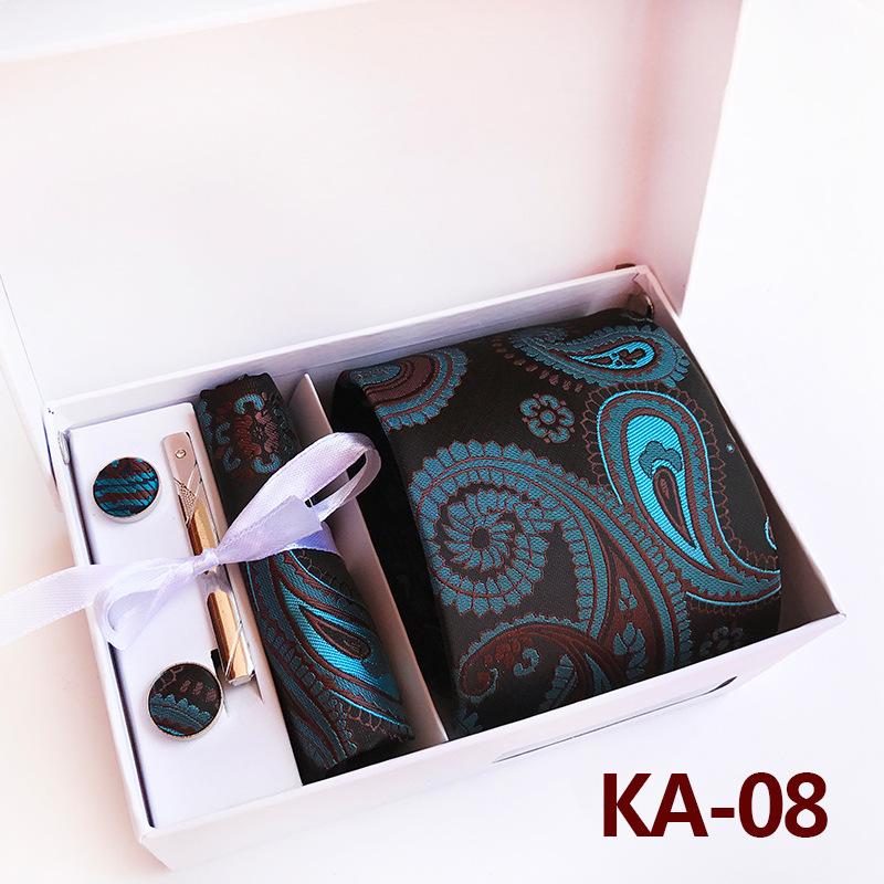 Polyester Business Executive Men'S Tie 6-Piece Gift Box Tie