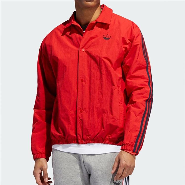 Adidas Originals Trefoil Comfort Casual Jacket Men Outerwear Light-Crimson ED5518