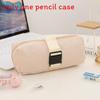 Minimalist Pencil Case For Girls Large Capacity Durable Fabric Storage Organizer For Students
