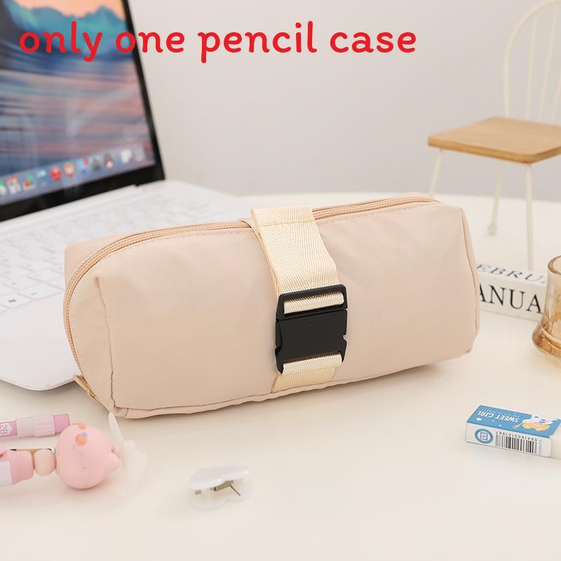 Minimalist Pencil Case For Girls Large Capacity Durable Fabric Storage Organizer For Students
