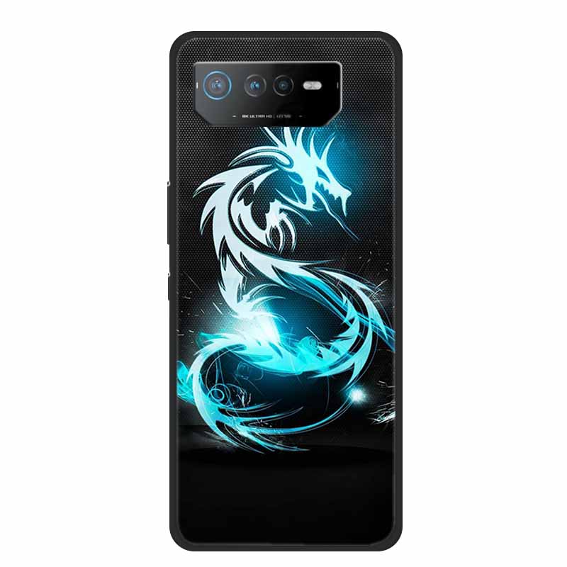 Phone Case For Asus ROG Phone 6D Ultimate Back Cover Case Black TPU Silicone Soft Coque For Asus ROG Phone 6 Pro Case Phone6 Pro