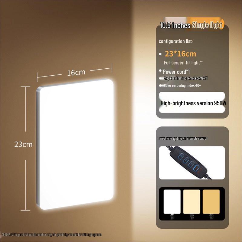LED Soft Light for Professional Live Broadcast and Food Photography