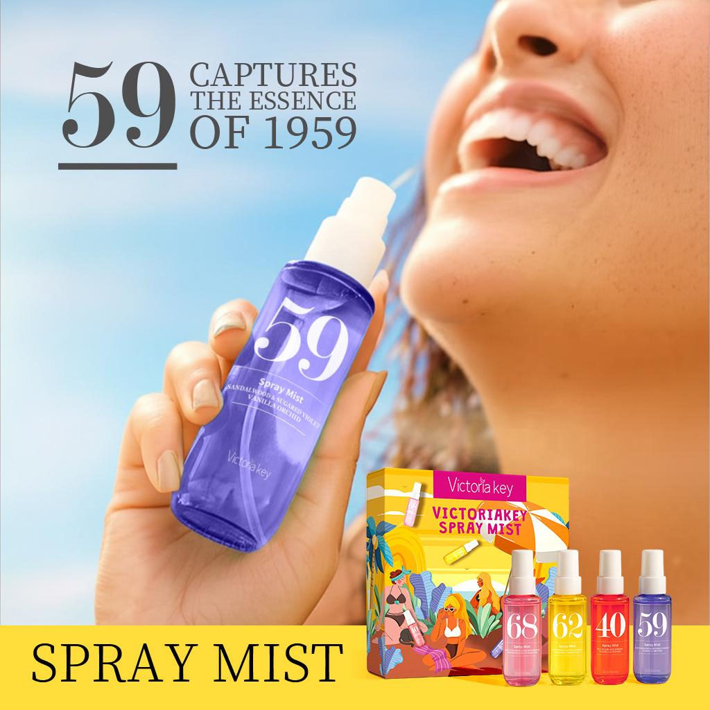 Alcohol-Free Brazilian Beach Perfume Spray Set - Long-lasting Fresh Fragrance for Body & Clothes