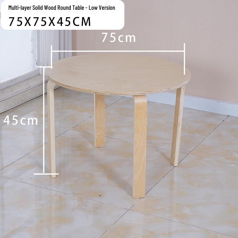 Solid Wood Stool - High & Low Styles: Commercial, Dining, Low, Simple, Adult Bentwood