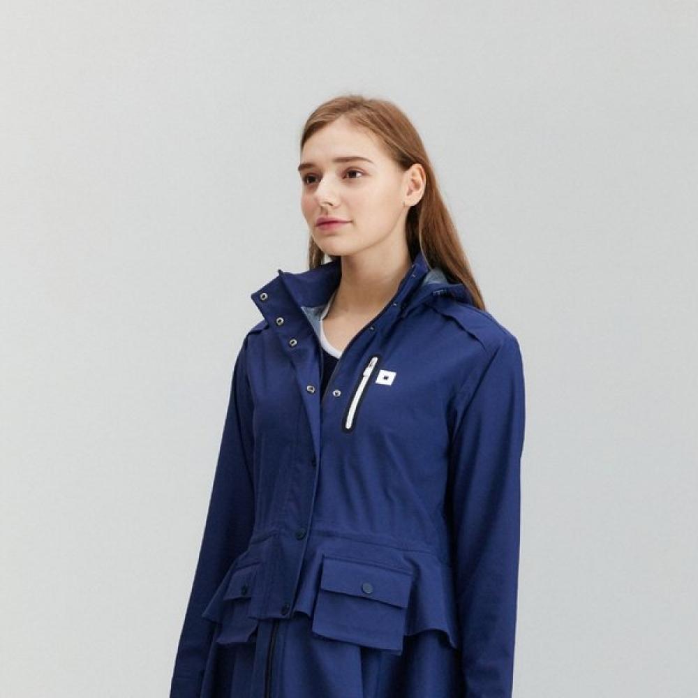 Onoff Women S Long Raincoat 3 Layer Of1803la Navy