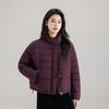 Women’s Short Quilted Stand Collar Windproof Warm Winter Jacket