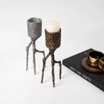 Metal Candelabrum Zinc Alloy Candle Holder Candlestick Triangular Candle Stick Holder Wedding Centerpieces Home Decoration