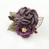 Spilla Corsage Fiore in Tessuto di Lusso per Sciarpe e Maglioni