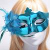 Elegant Floral Nightclub Mask - Electroplated Princess Side-Face Design, Perfect for Halloween and Balls