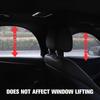 2Pcs Car Window Shade Curtain Elastic Auto Front/Rear Side Window Sun Shade with Zipper Stretchable Sun Protection Window Cover