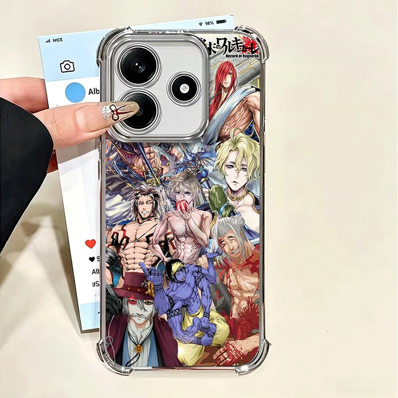 

Record of Ragnarok Anime Soft Phone Case For Xiaomi Poco X7 X8 Pro Max X6 X5 X3 F8 Ultra F7 M8 M7 M5S Redmi 15C 15A 15 14C 13C 1 Xiaomi Poco M5S