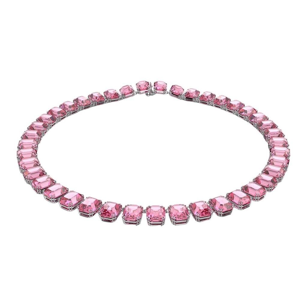 Swarovski Milleni Octagonal Cut Crystal Necklace Women Necklace Pink 5608807