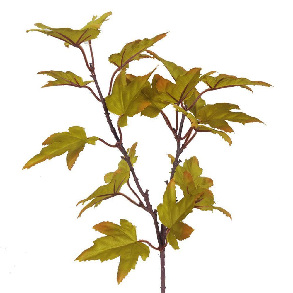 Leaf Stem Plant Home Hotel Thanksgiving Day Wedding Decoration Flower Arrangement Fake Maple Leaf Artificial Plant Harvest Day