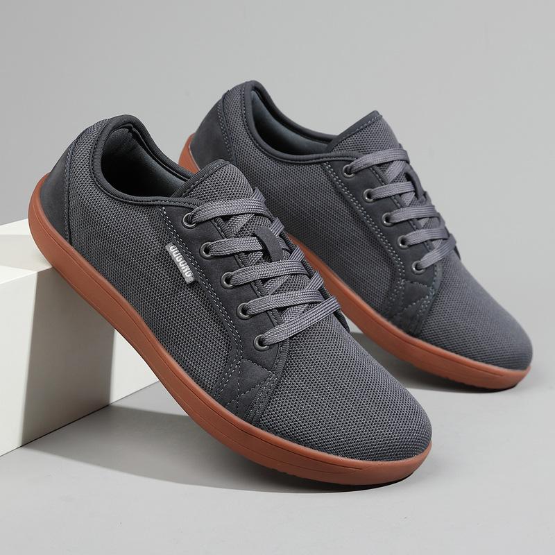 Large Size Wide Head Shoes Wide Last Barefoot Shoes Men's Fashion Widened and Fattened Casual Shoes Flying Woven Hiking Running Shoes