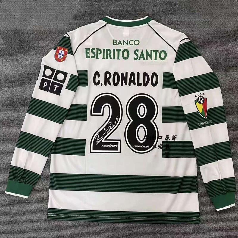 Vintage Long Sleeve Football Jersey Unisex Striped Sports Shirt Matches Training