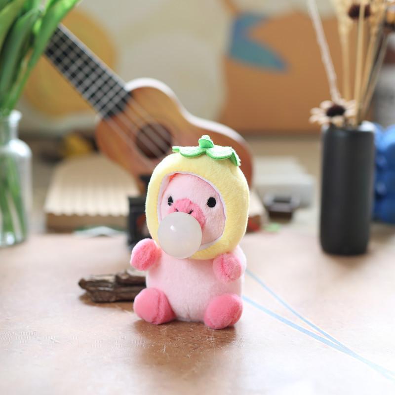 Roztomilé Roztomilé Bubliny a Bublinky, Kapybara Malý Prívesok, Plyšová Hračka, Taška Kapybara, Závesná Ozdoba Kľúčenka